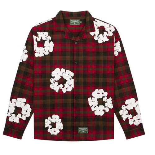 Denim Tears Wreath Pajama Shirt Red