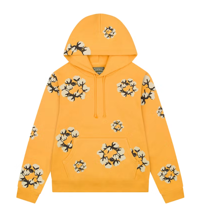 Denim Tears x Cactus Plant Flea Market Cactus Tears Wreath Hoodie 'Yellow'