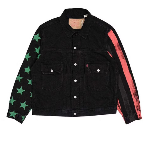 Denim Tears x CPFM 4th of July Denim Plant Jacket Black