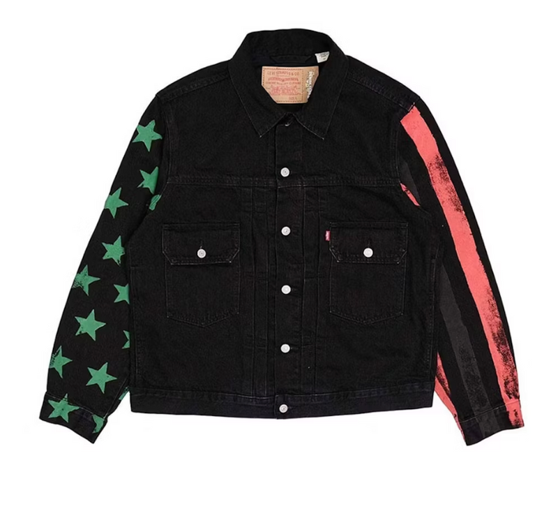 Denim Tears x CPFM 4th of July Denim Plant Jacket Black