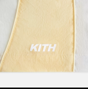 Kith Women's Allium Seamed Off-White Track Shorts Size XL