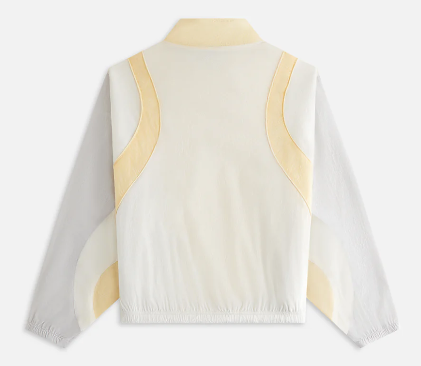 Kith Women's Allium Seamed Off-White Zip Track Jacket Size Medium
