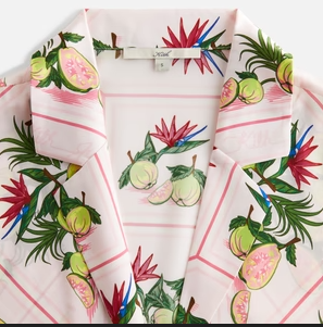 Kith Women's Amalia II Guava Light Pink Button Down Shirt Size Medium