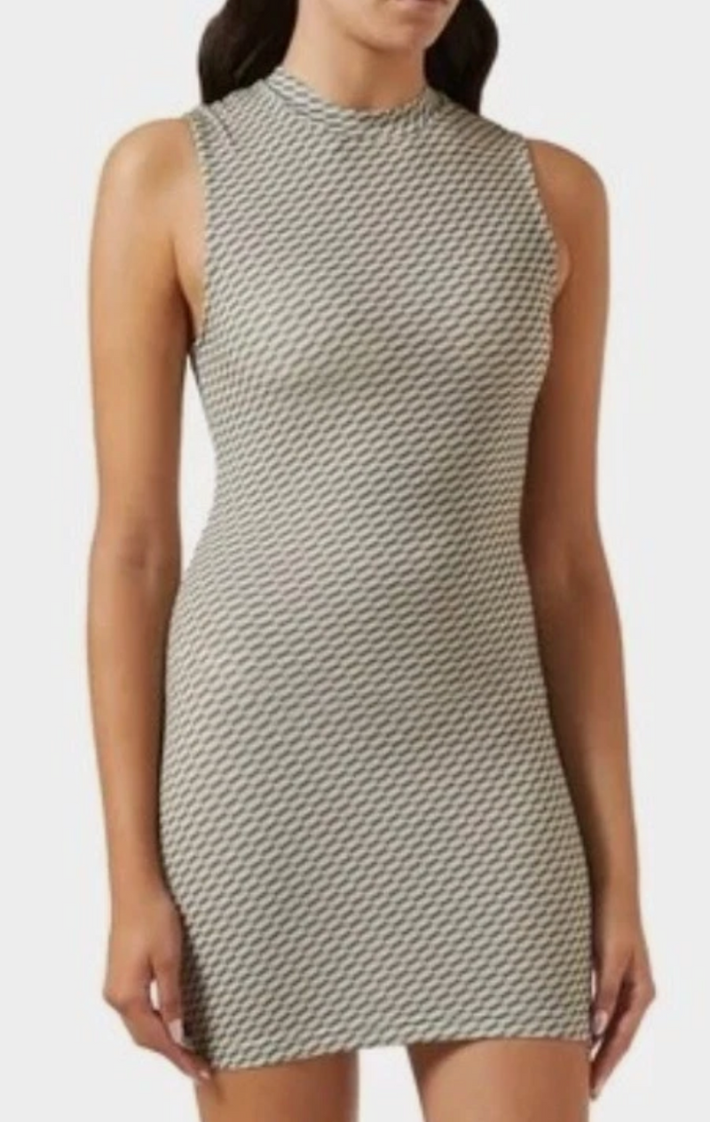 Kith Womens Rumi Monogram Mini Cover Up Khaki Size XL