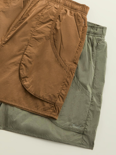 Kith Women's Devan Nylon Green Wind Short Size Medium