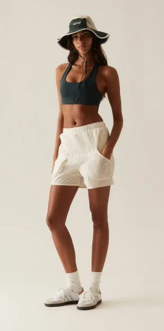 Kith Women's Devan Nylon Off-White Short Size XL