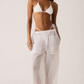 Kith Women's Kavi Sheer White Monogram Pant Size Medium
