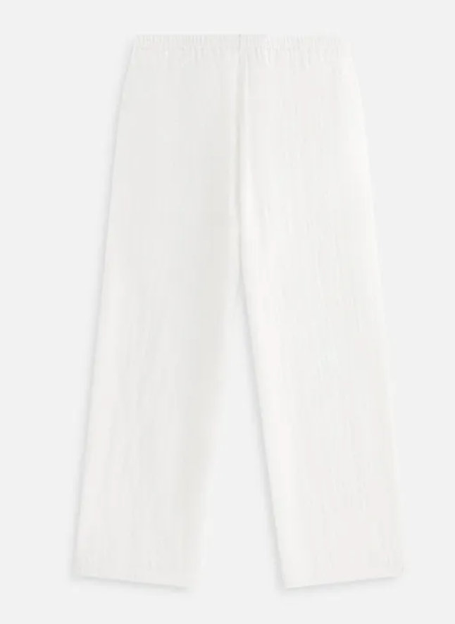 Kith Women's Kavi Sheer White Monogram Pant Size Medium