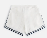 Kith Womens Rayne Perforated Knit Short Off White Size Medium