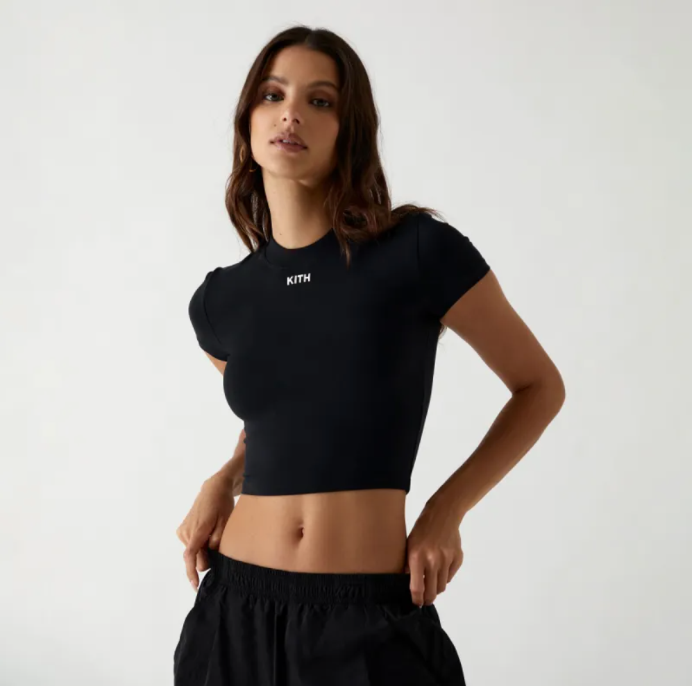 Kith Women's Mulberry II Active Black Tee Size Small