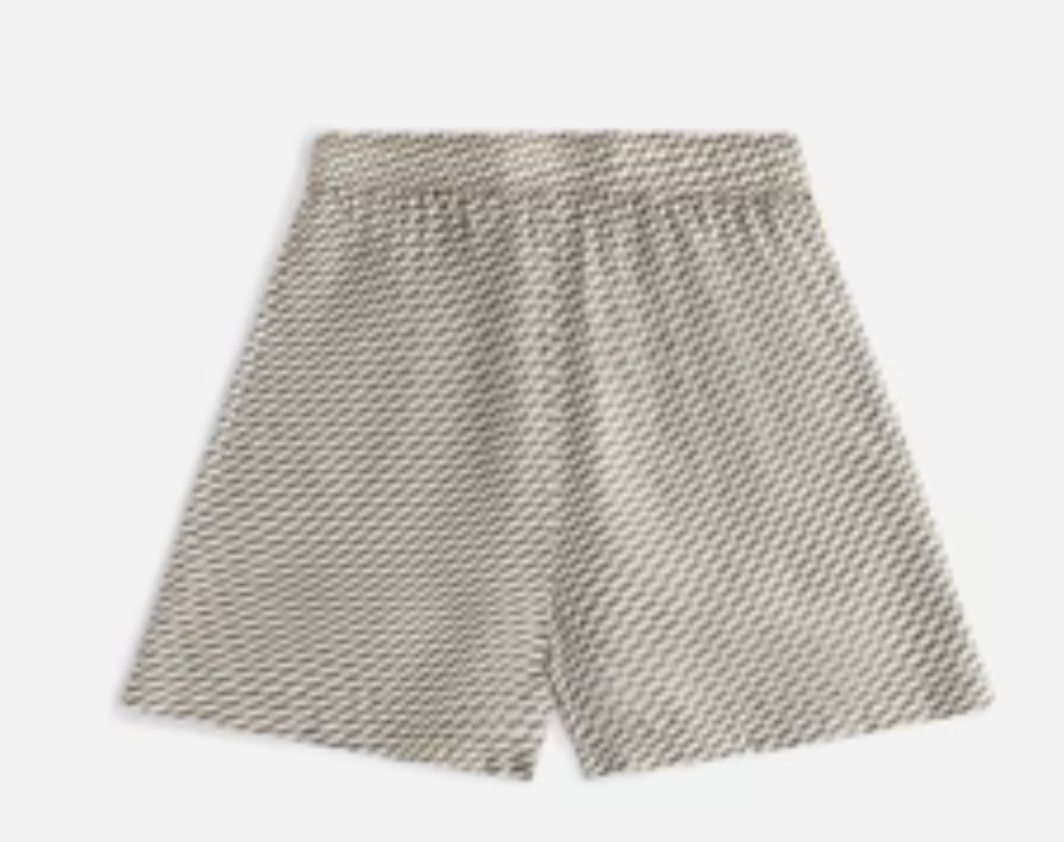 Kith Womens Rayne Monogram Silk Short Green Khaki Size Medium