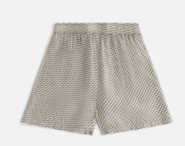 Kith Womens Rayne Monogram Silk Short Green Khaki Size Large