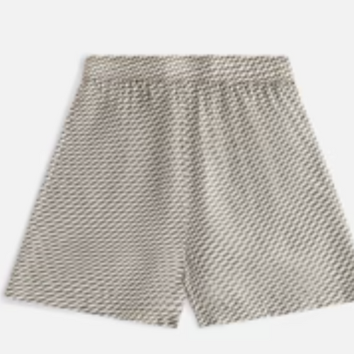 Kith Womens Rayne Monogram Silk Short Green Khaki Size Large