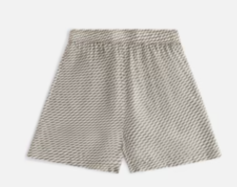 Kith Womens Rayne Monogram Silk Short Green Khaki Size XL