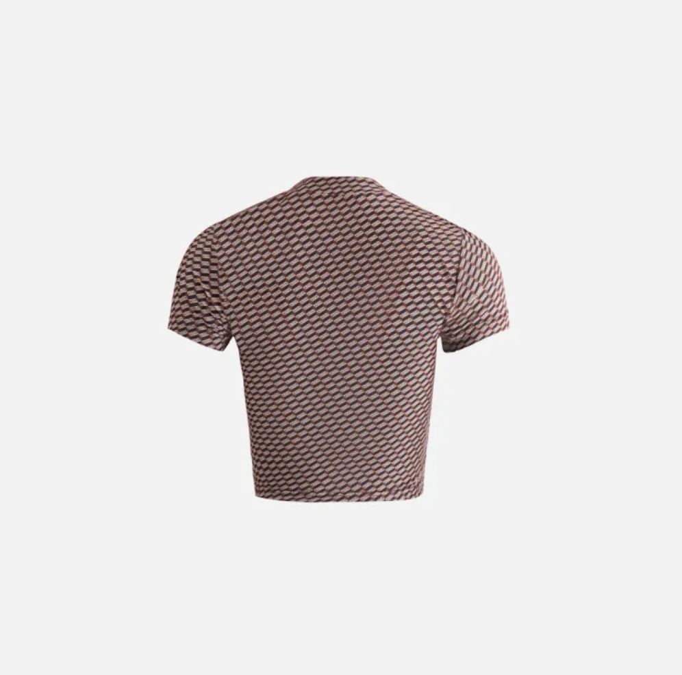 Kith Women's Mulberry Sheer Monogram Tee - Canvas - Size XS