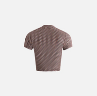 Kith Women's Mulberry Sheer Monogram Tee - Canvas - Size Medium