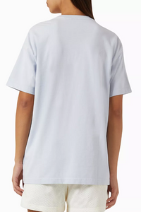 Kith Women's Vintage Punctured Logo Tee - Jersey Blue - Size XS