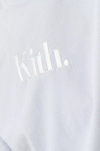 Kith Women's Vintage Punctured Logo Tee - Jersey Blue - Size XS
