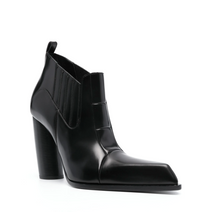 Off-White Moon Beatle Shade 95mm Leather Ankle Boots Size 38 IT