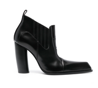 Off-White Moon Beatle Shade 95mm Leather Ankle Boots Size 38 IT