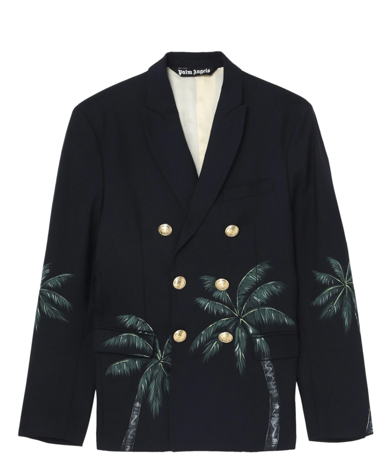 Palm Angels Palms Classic Double-Breasted Blazer Size 50