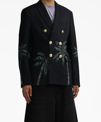 Palm Angels Palms Classic Double-Breasted Blazer Size 50