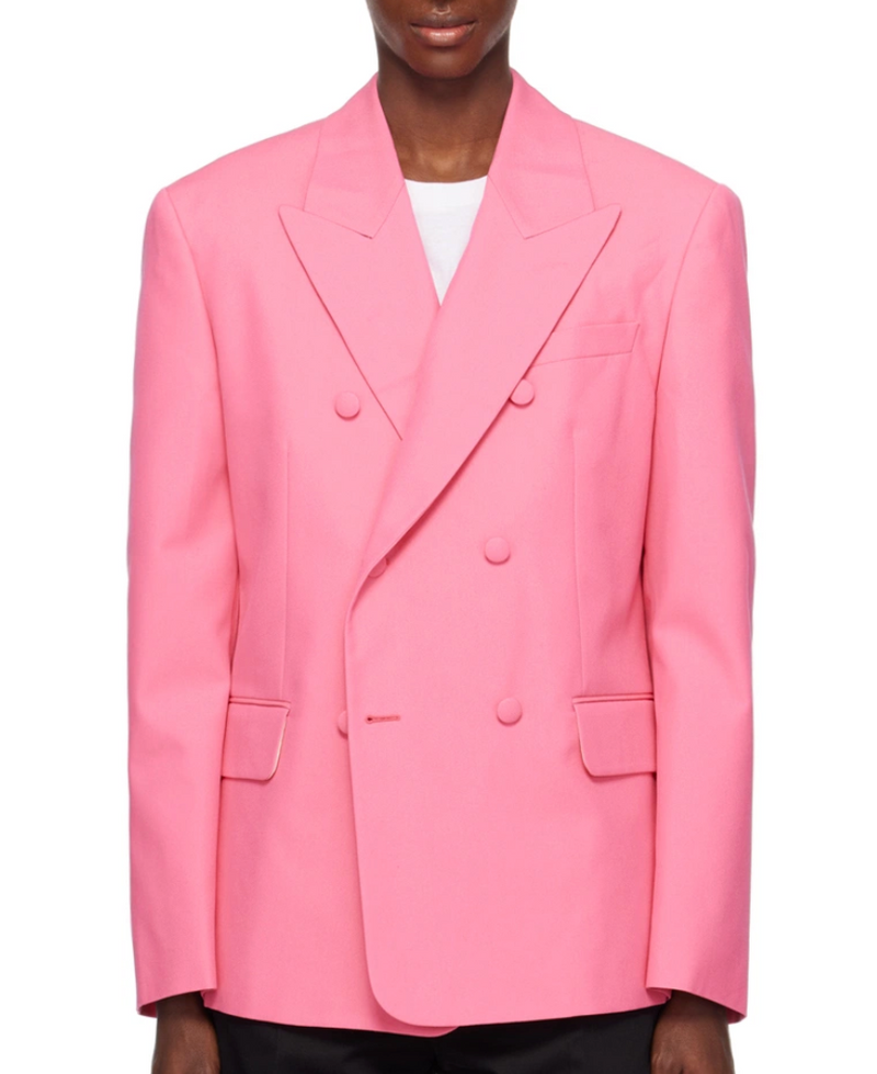 Palm Angels Pink Sonny Blazer Suit Jacket Size 46