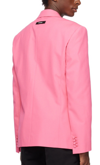 Palm Angels Pink Sonny Blazer Suit Jacket Size 46