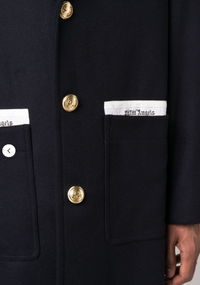 Palm Angels Sartorial Tape Button-up Coat Navy Size 52
