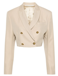 Palm Angels Double Breasted Cropped Blazer Womens Size 42