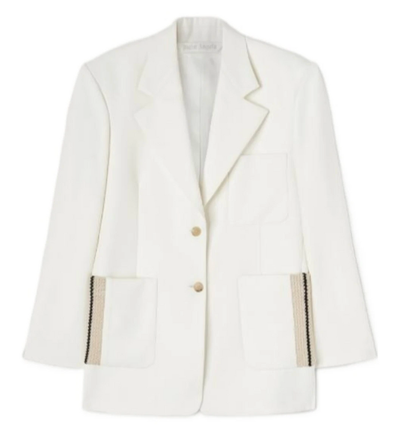 Palm Angels Single Breasted Tailored Blazer Womens Size 40