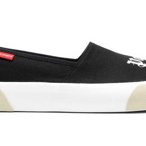 Palm Angels Logo Slip On Black/White Sneakers Size 38 (5M)