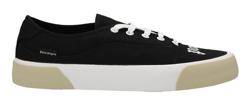 Palm Angels Logo Black/White Lace-Up Skater Sneakers Size 40 (7M)