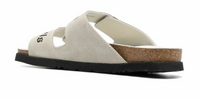 Palm Angels Logo Printed White/Grey Slide Sandals Size 40 (7M)