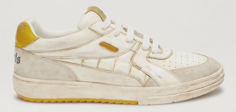 Palm Angels University Low-Top Yellow/White Sneakers Size 43 (10M)