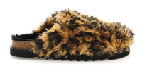 Palm Angels Orange & Black Fur Slip-On Mule Size 43 (10M)