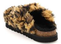 Palm Angels Orange & Black Fur Slip-On Mule Size 43 (10M)