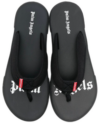 Palm Angels Logo Tag Black Flip Flop Sandals Size 44 (11M)