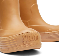 Palm Angels Rubber Snow Beige Round-Toe Boots Size 40 (7M)