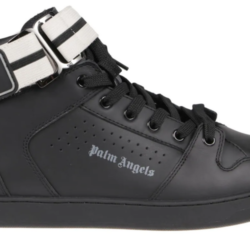Palm Angels Palm 1 Hightop Black Strapped Sneakers Size 41 (8M)