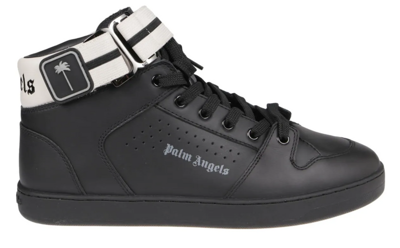 Palm Angels Palm 1 Hightop Black Strapped Sneakers Size 41 (8M)