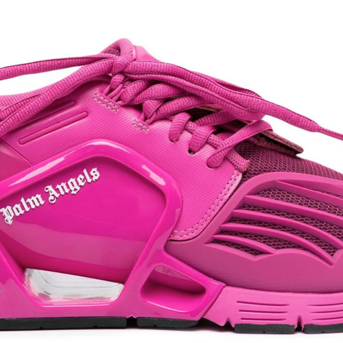 Palm Angels Women's Palm Web Fuchsia Sneaker Size 36 (4.5W)