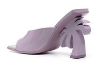 Palm Angels Women's Palm Beach Purple Leather Heels Size 38 (6.5W)