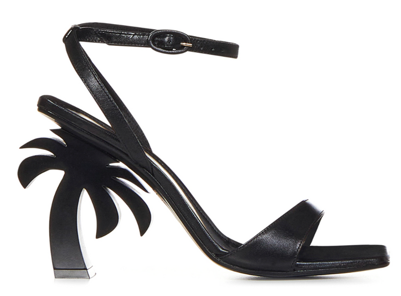 Palm Angels Women's Palm Beach Black Heel Size 38 (6.5W)