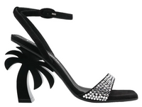 Palm Angels Women's Palm Tree Glittered Black Heel Size 36 (4.5W)