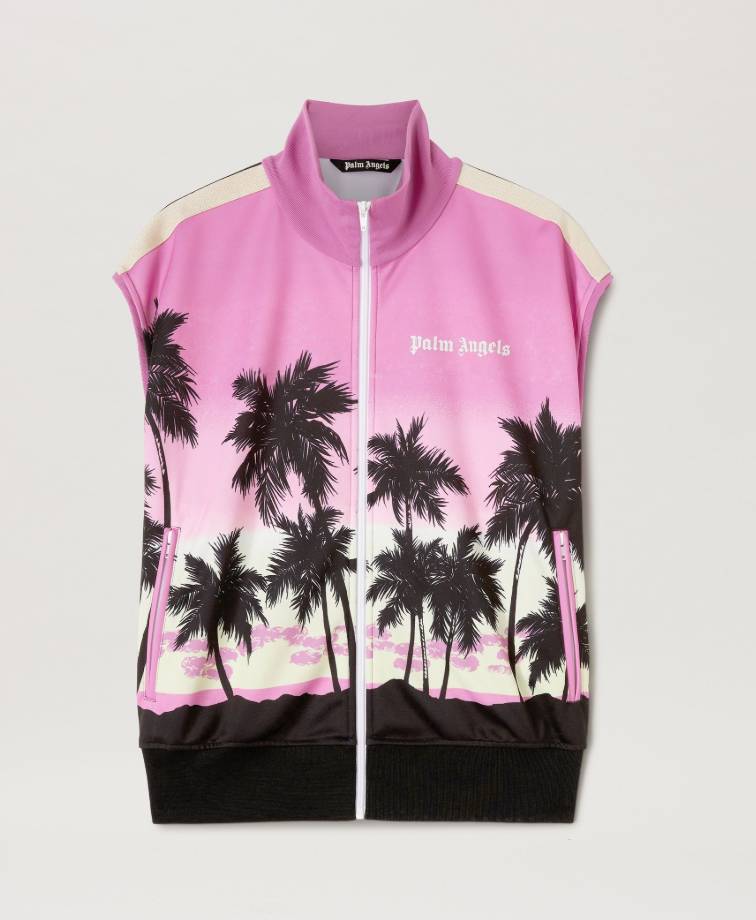 Palm Angels Palm Sunset Track Vest Purple/Black Size Small