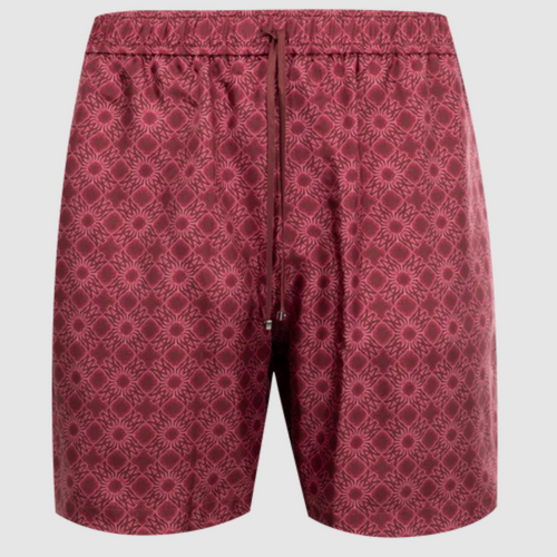 Mike Amiri Quad Silk Bowling "Wine" Shorts SIze XL (MSRP: $890.00)