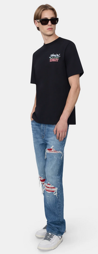 Mike Amiri Suede Straight MX1 Indigo Jeans Size 32 (MSRP: $1,290)