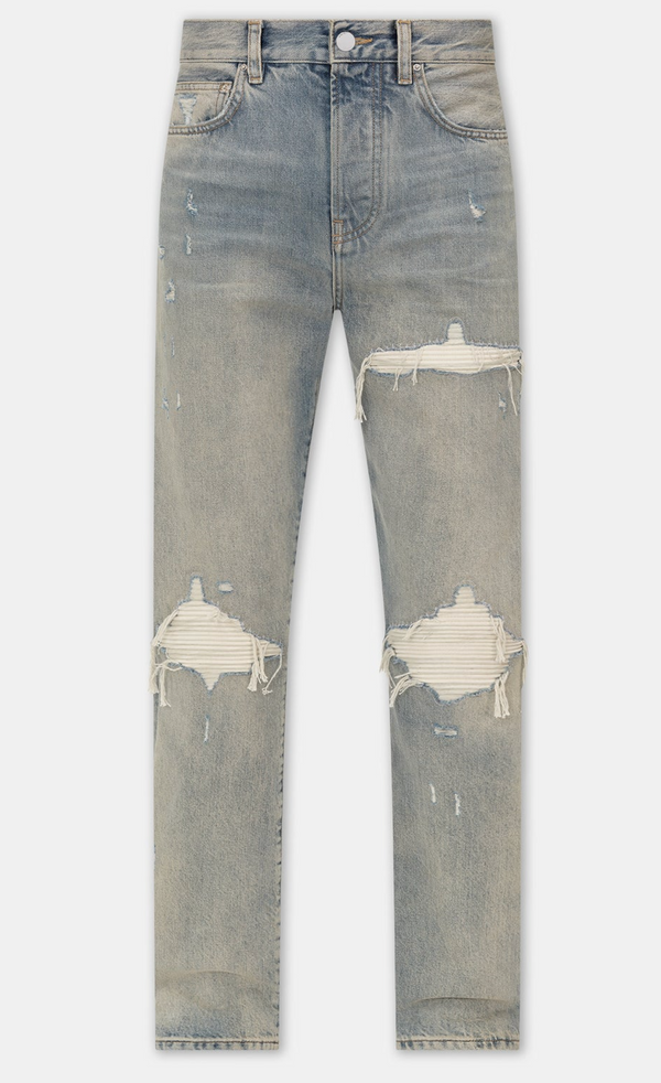 Amiri Suede Straight MX1 Antique Indigo Denim Jeans Size 31 (MSRP: $1,090)