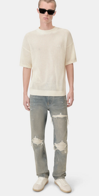 Amiri Suede Straight MX1 Antique Indigo Denim Jeans Size 31 (MSRP: $1,090)